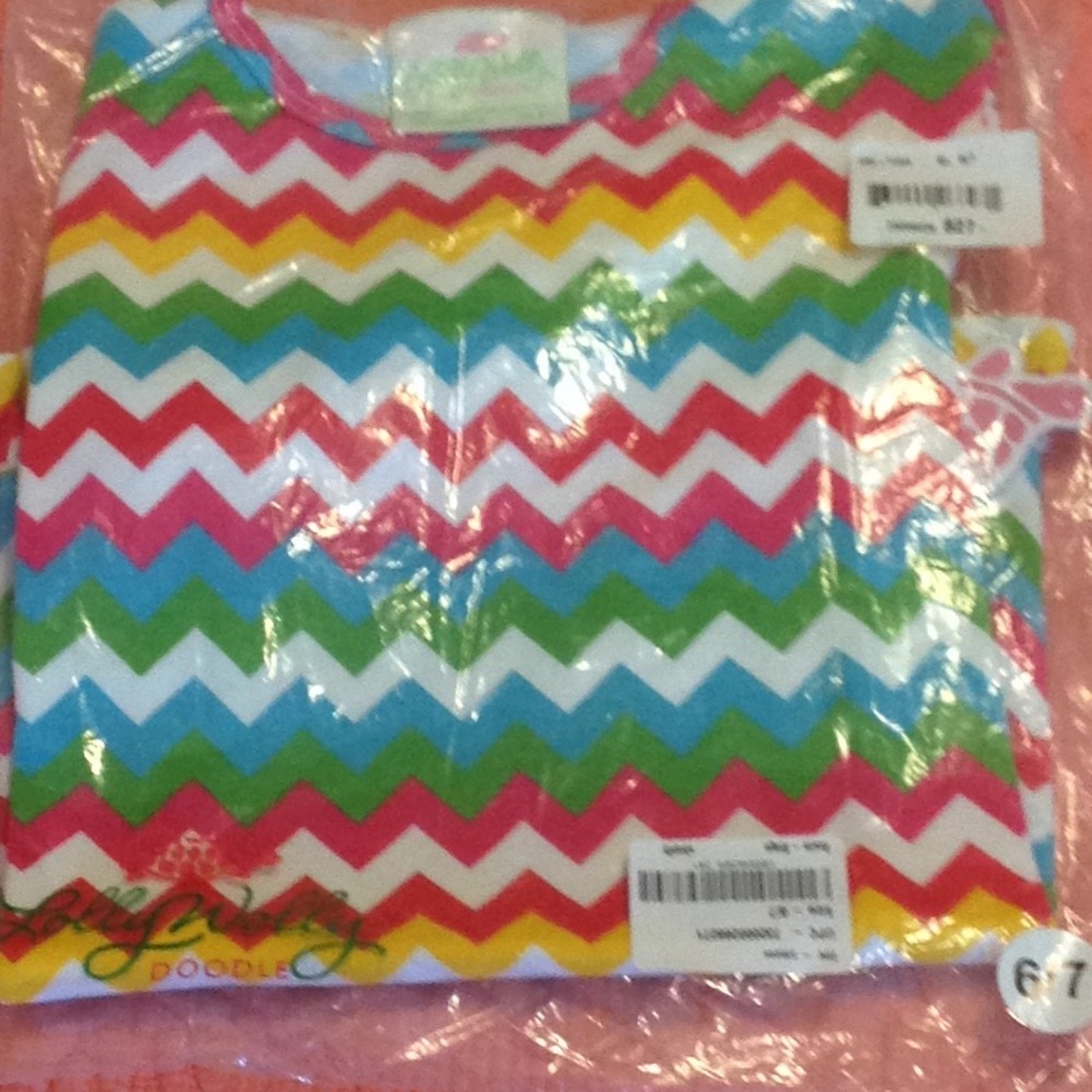 Lolly Wolly Doodle Chevron SS Top